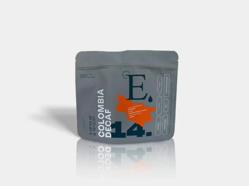 Упаковка кави в зернах без кофеїну Escobar Colombia Decaf 250 г